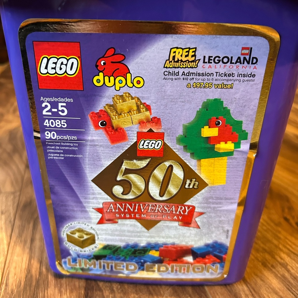 LEGO Duplo 50th Anniversary Limited Edition Set 83/90 Pcs Incomplete